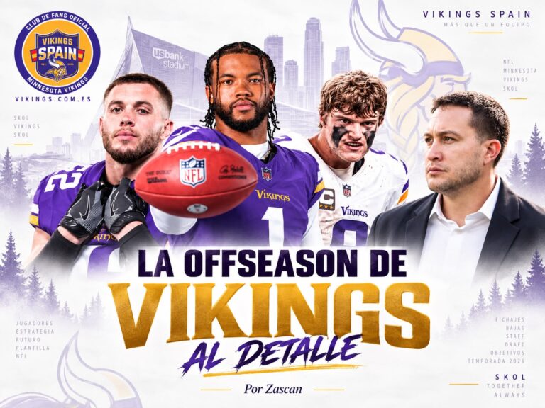 La offseason al detalle: todo lo que han hecho (y deshecho) los Vikings antes de la Week 1 de 2026